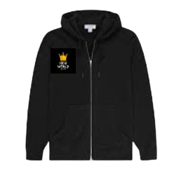 Black Zip-Up Hoodie